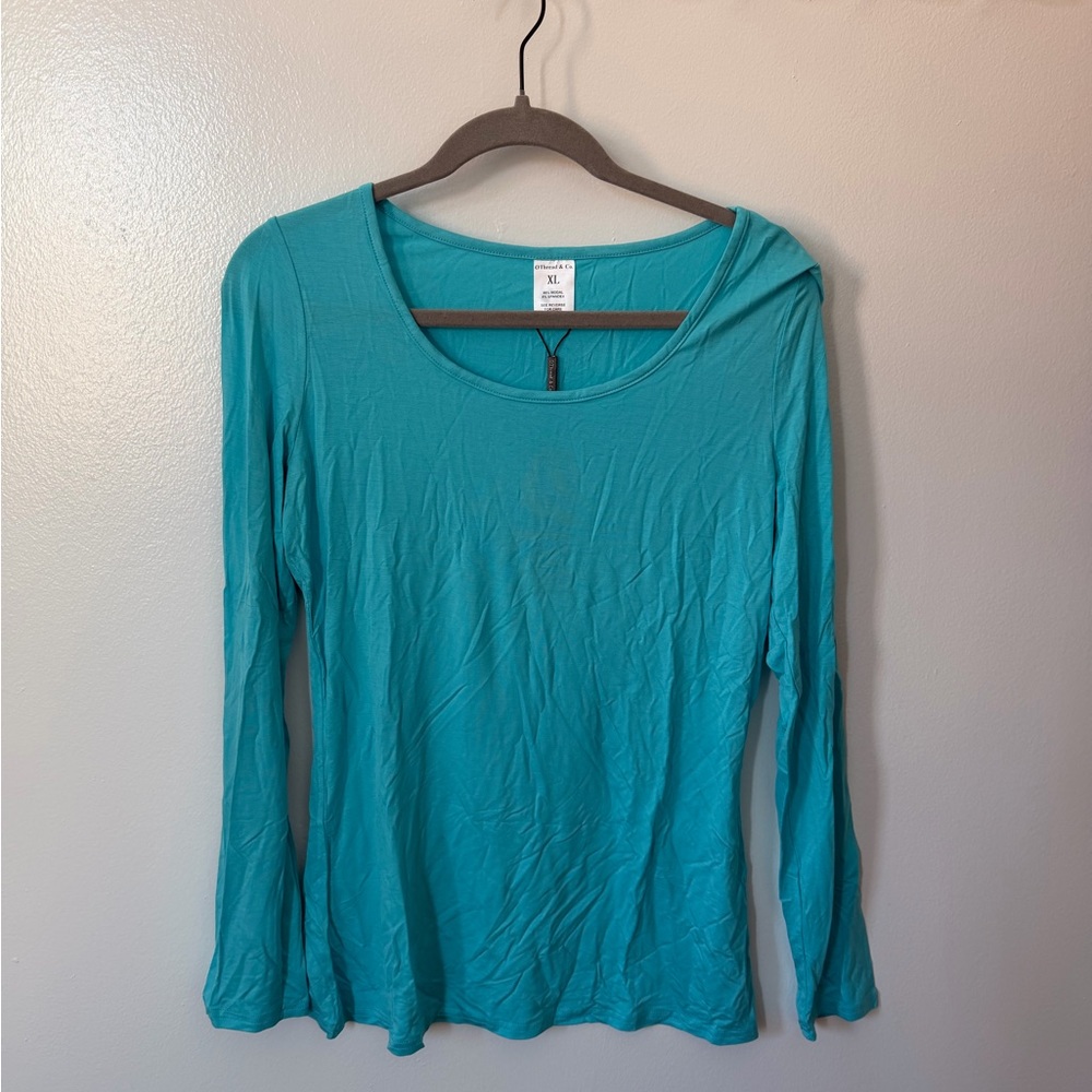 NWT Teal Long Sleeve Women's Top
